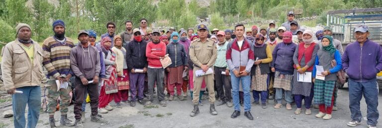 Spiti: दुर्गम ग्यू गांव में श्रमिकों के लिए जागरूकता एवं ई-केवाईसी शिविर का आयोजन