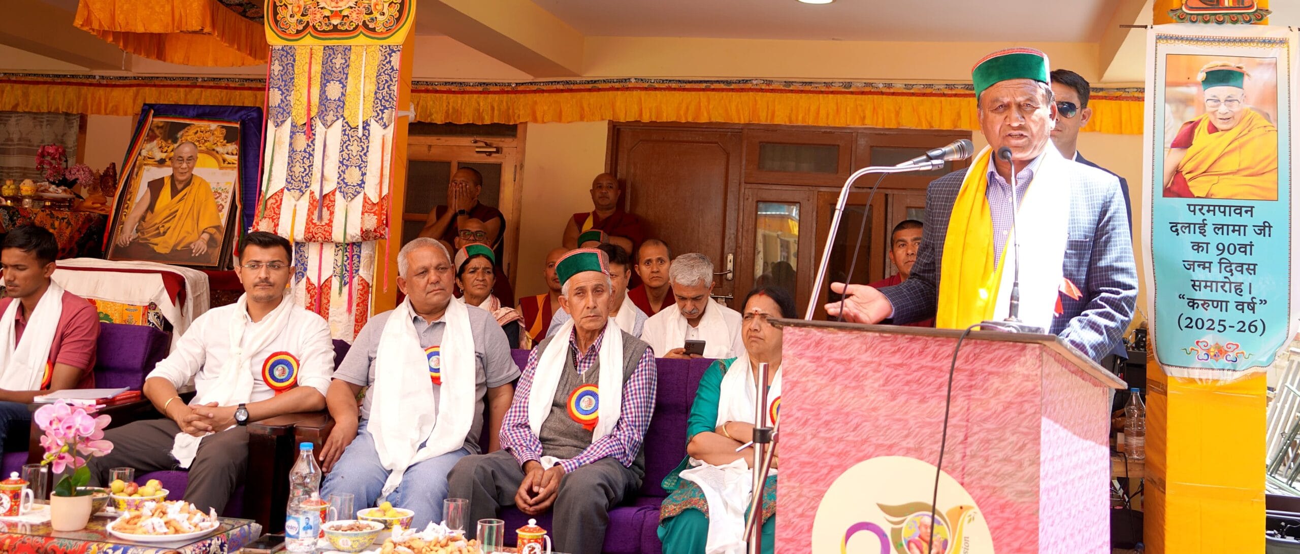 Kinnaur: दलाई लामा जी के 90वें जन्मोत्सव पर करुणा वर्ष समारोह में शामिल हुए राजस्व मंत्री, व्यक्तित्व निर्माण का दिया संदेश