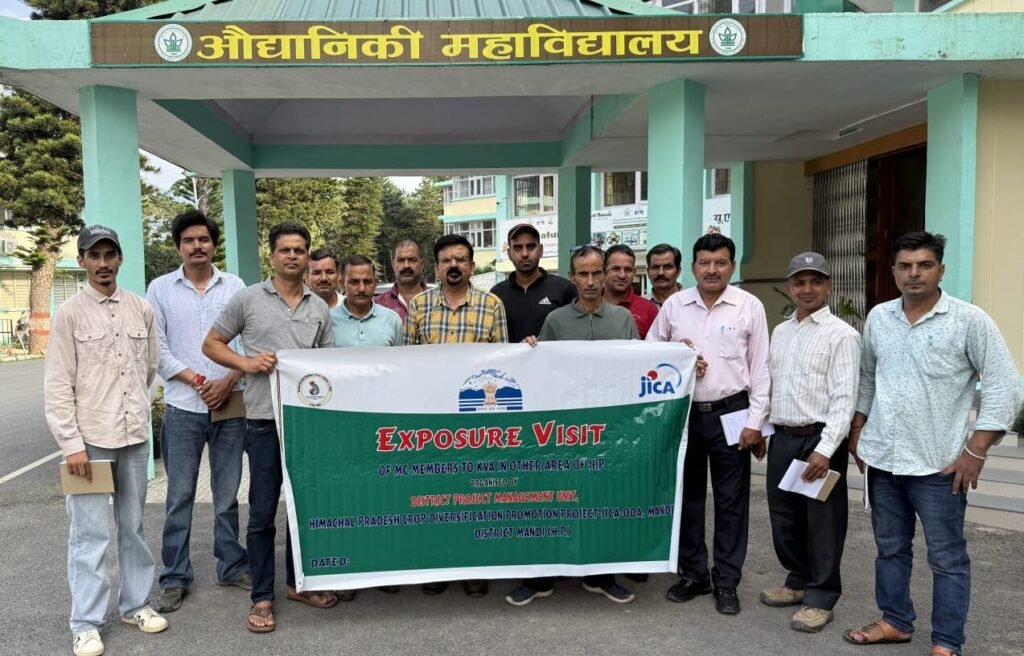 Kullu: कुल्लू, लाहौल-स्पीति व मंडी के किसानों का शिमला-सोलन में तीन दिवसीय आधुनिक कृषि तकनीक अध्ययन दौरा