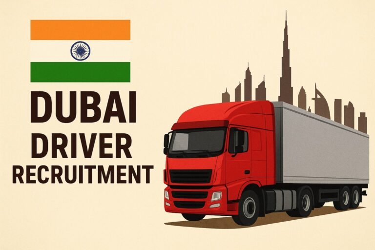 Job Opportunity : दुबई में 100 ड्राइवरों की भर्ती, हर महीने मिलेगा 52 हजार रुपये वेतन