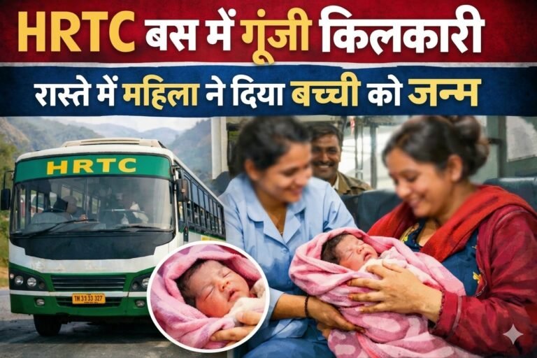 Nahan : एचआरटीसी बस में गूंजी किलकारी, गर्भवती महिला ने दिया बच्ची को जन्म